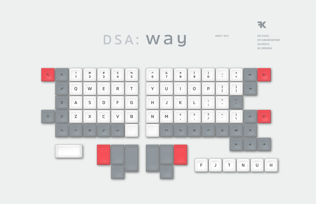 DSA Way - MX-compatible keycaps