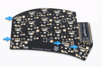 The rear side of an Aurora Sweep PCB, highlighting the spots where you can put encoders.