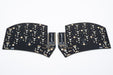 The Aurora Sweep PCBs, Kailh Choc hotswap version in black, from the front side.
