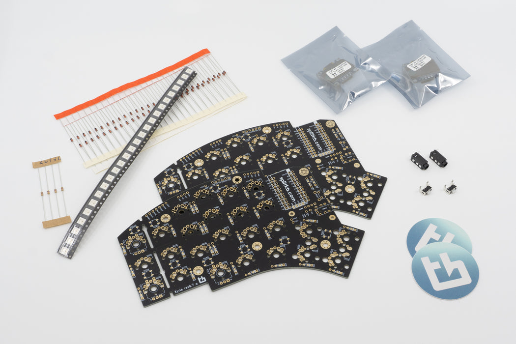 An overview of what's included in a Kyria PCB Kit, along with the options you can get.