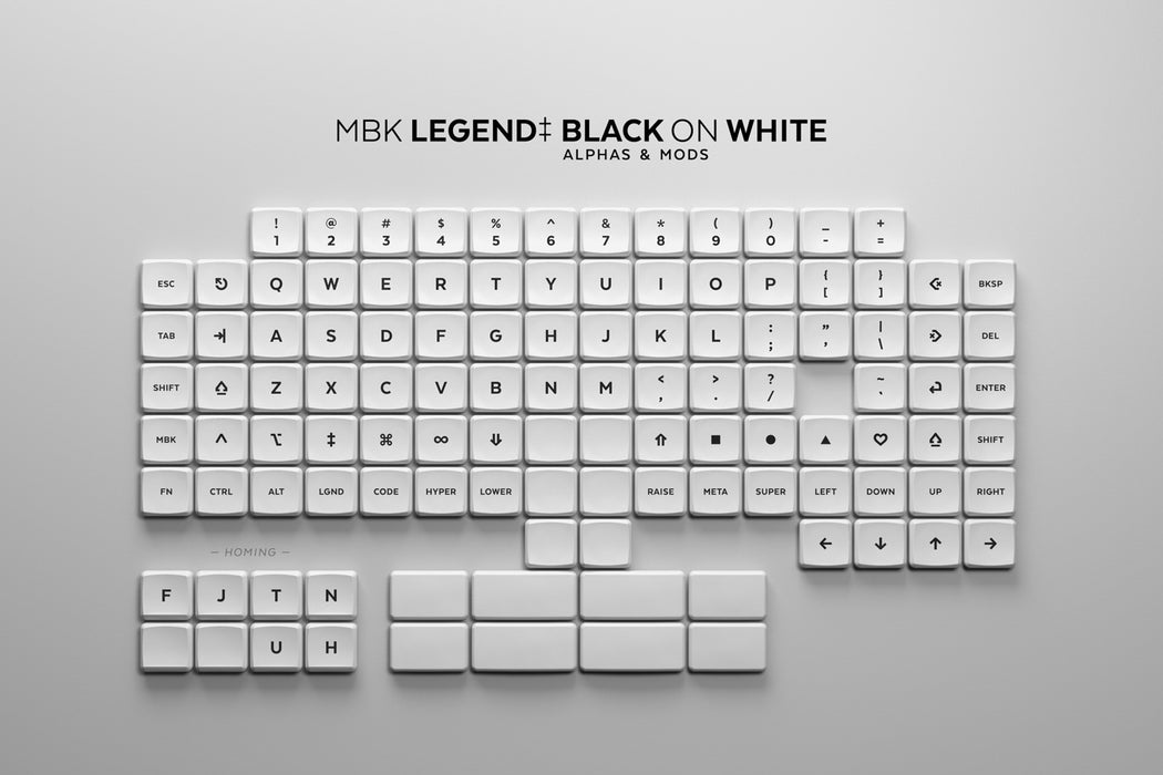 Legended MBK Choc Low Profile Keycaps